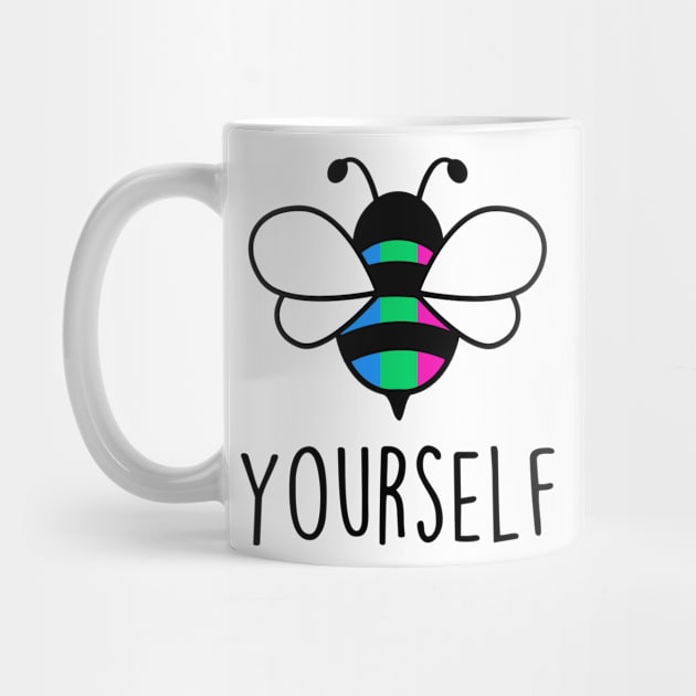 Cute Bee YourSelf Polysexual Bee Gay Pride LGBT Rainbow Gift by Lones Eiless